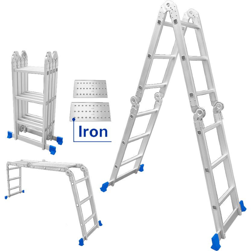 Wadfow WLD7H43 Aluminum Multi-Purpose Ladder 4x3 | Wadfow by KHM Megatools Corp. Wadfow WLD7H43 Aluminum Multi-Purpose Ladder 4x3 | Wadfow by KHM Megatools Corp.